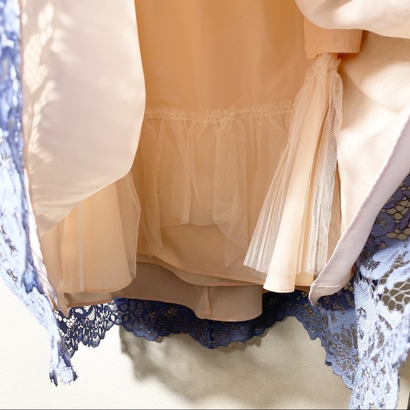 Eliza J Light Blue Lace Halter Fit & Flare Dress - Picture 5 of 7